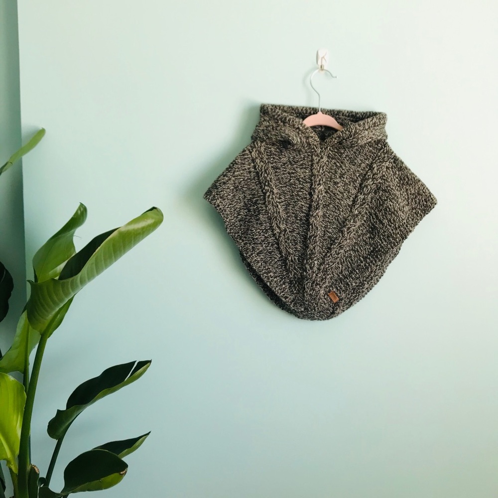Roots Canada baby wool monkey poncho